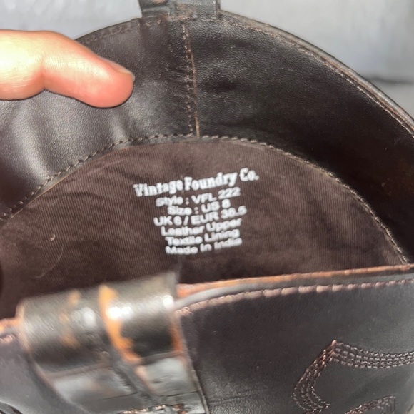 VINTAGE FOUNDRY CO TRUDY TALL COWBOY BOOT - Picture 6 of 6